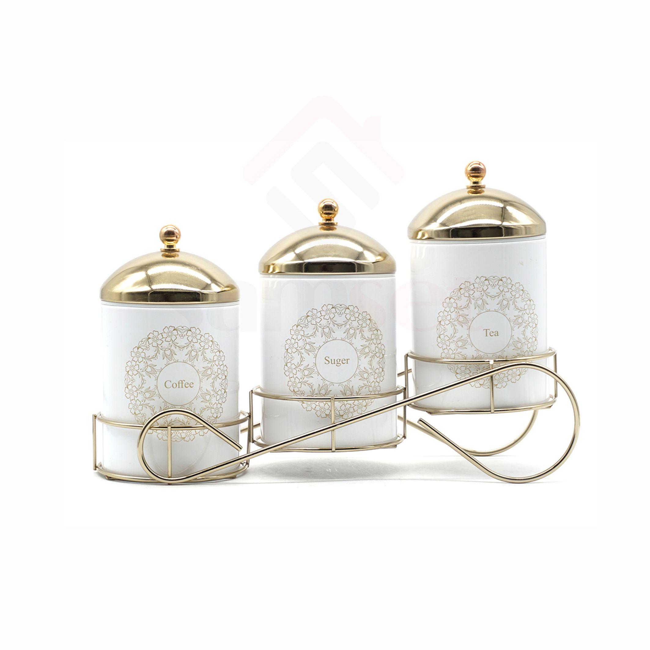 پک سرویس چای خوری 4 پارچه سام ست  مدل گاردنیا