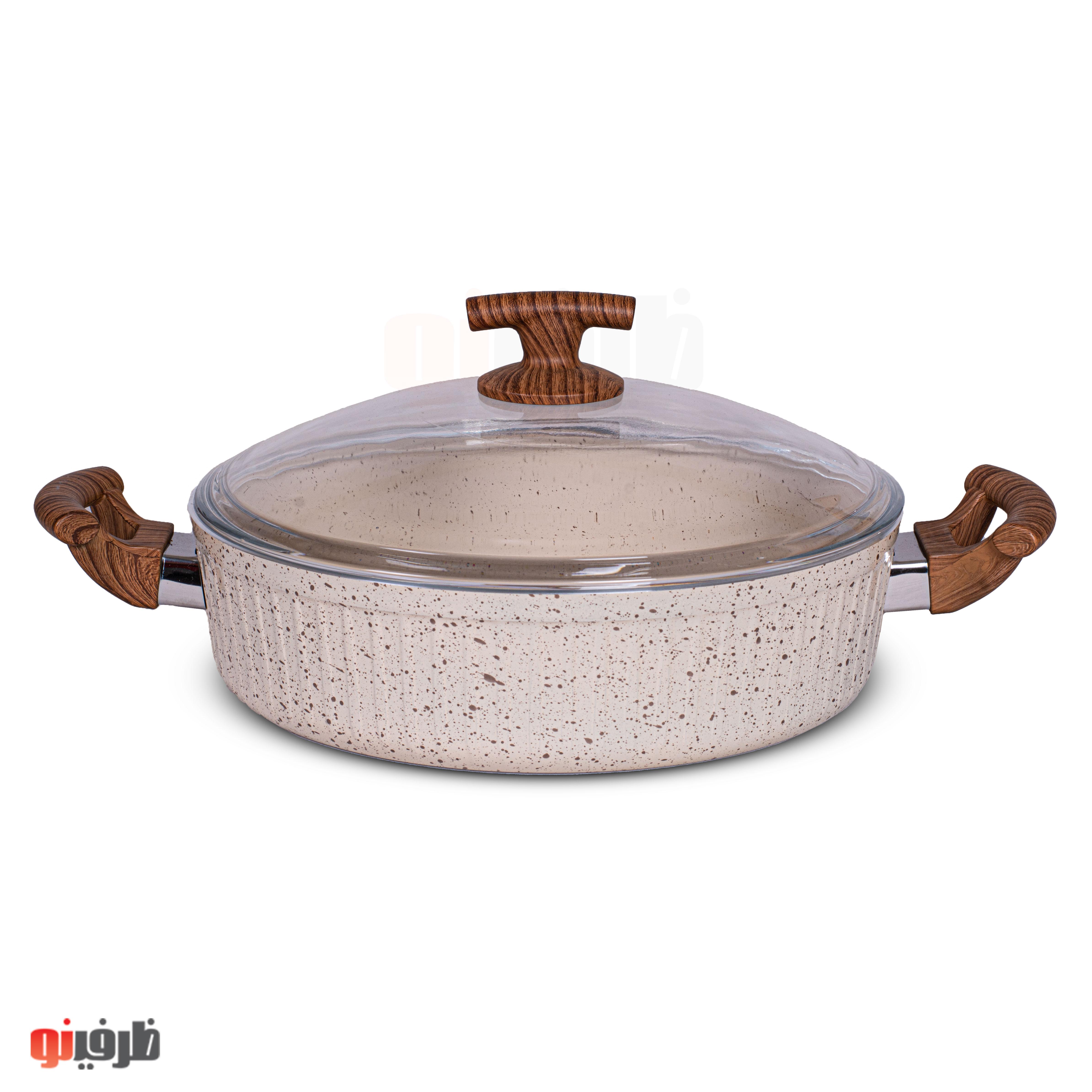 تابه 32 فورج درب دار السا (اویز پلاس) کرم PMT